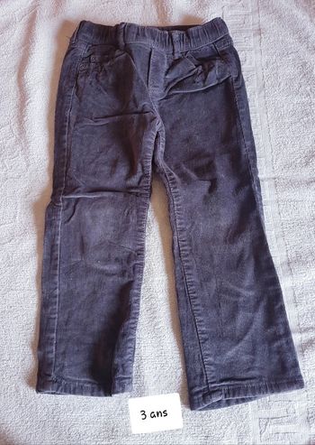 Pantalon velour okaïdi 3 ans