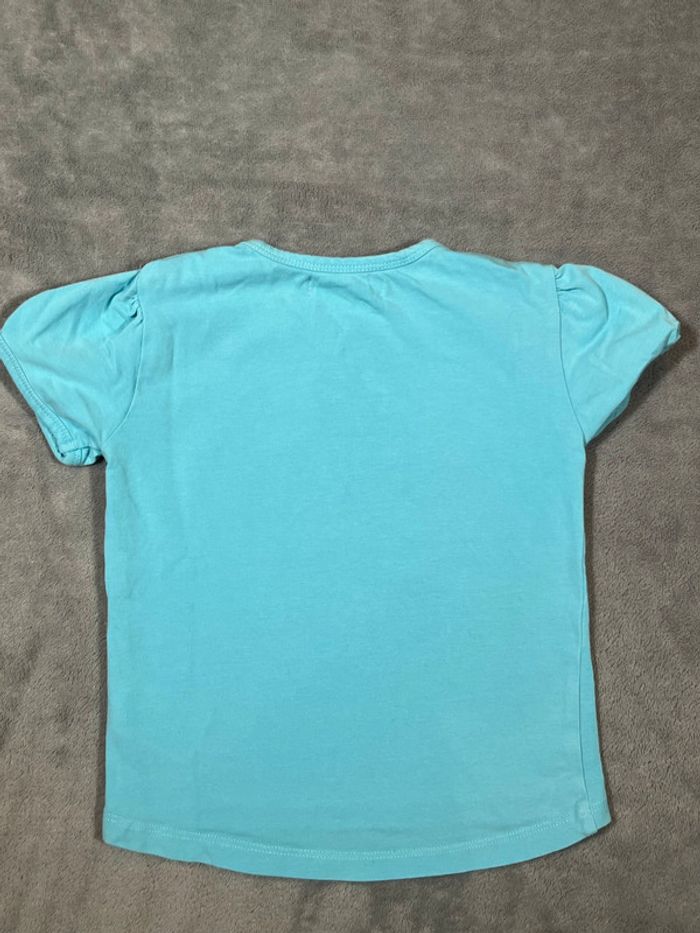 T-shirt fille bleu staccato « you make me happy » taille 18-24 mois - photo numéro 3