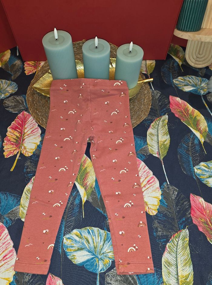 Legging fourré rose 2-3 ans - photo numéro 2