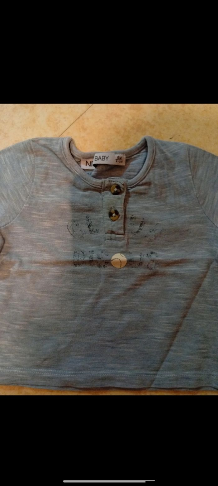 Lot 3 hauche manche longue taille 6 mois - photo numéro 6