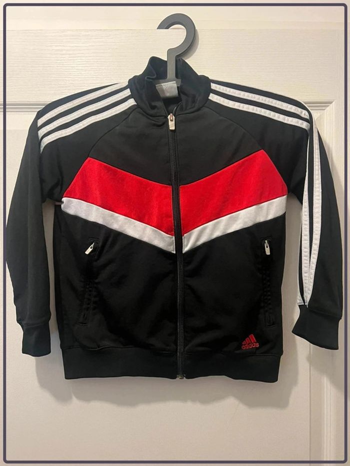 Veste adidas taille 8 ans noir rouge blanc