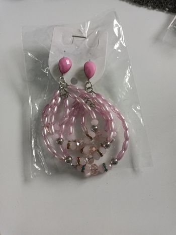 Boucle fantaisie rose