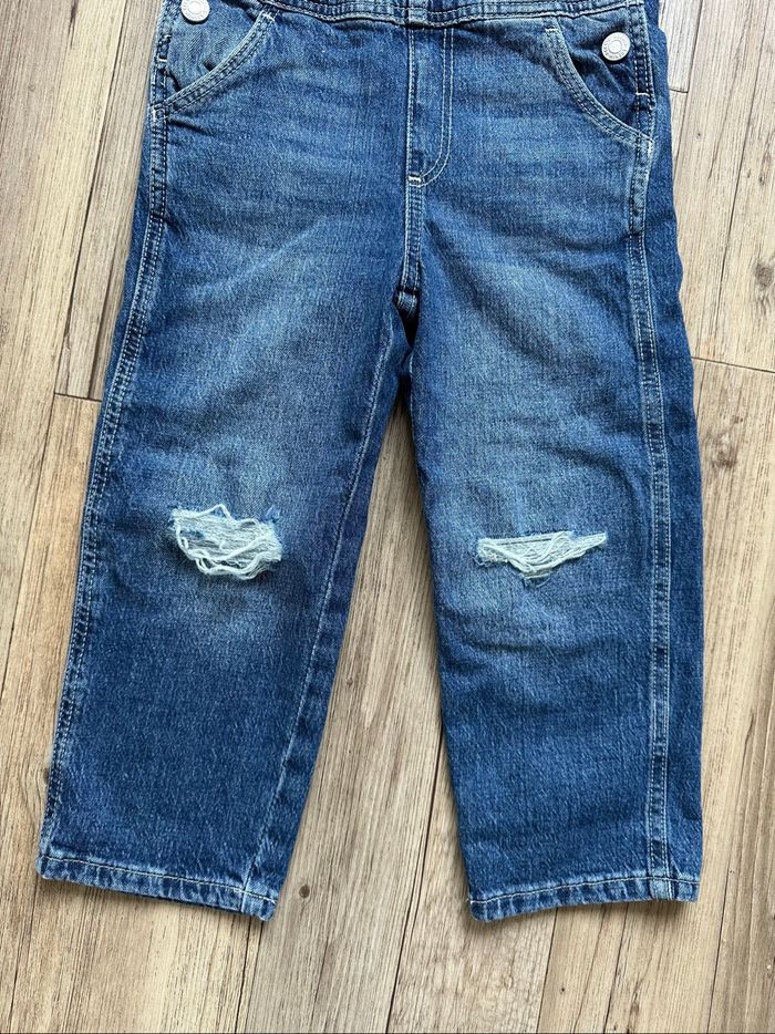 Salopette en jean pantalon 2/3 ans fille h&m - photo numéro 3