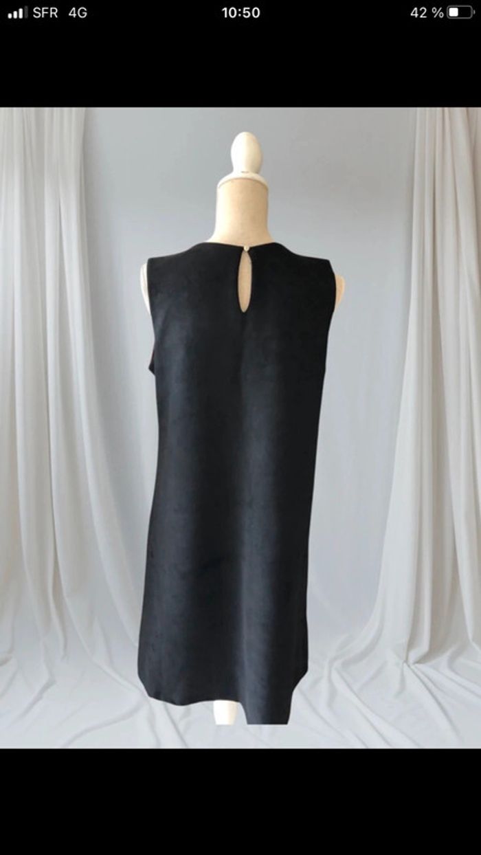 Robe taille 42 noir beige terracotta impeccable - photo numéro 4