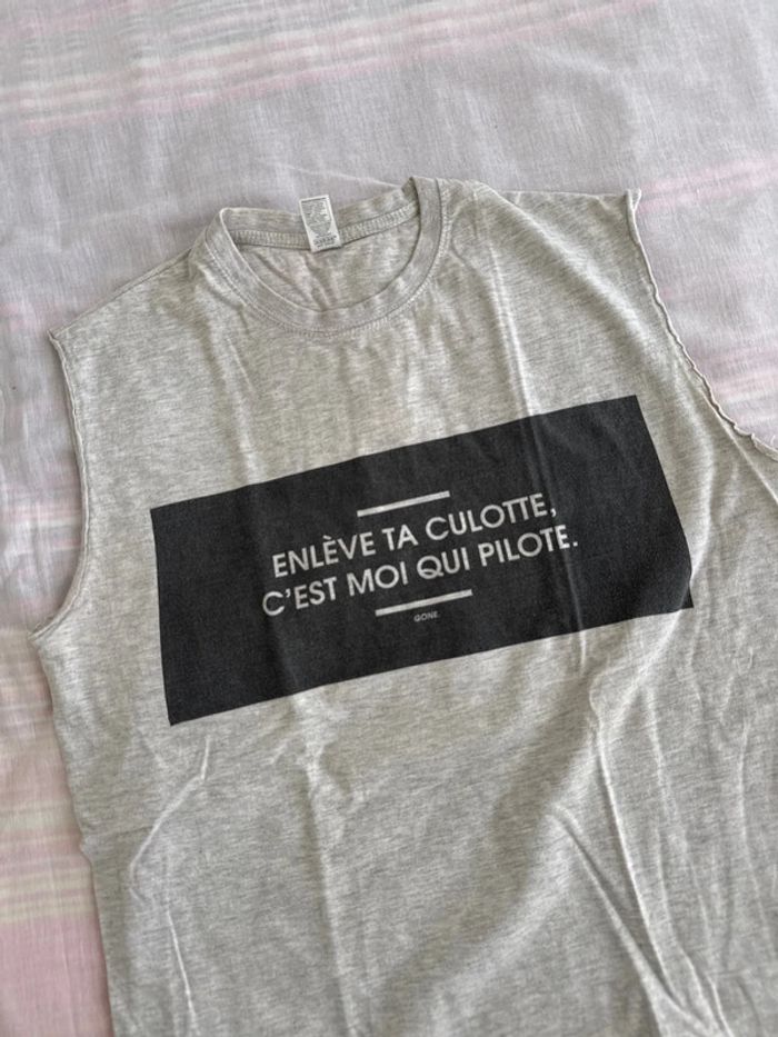 Tee shirt enlève ta culotte c’est moi qui pilote - photo numéro 2