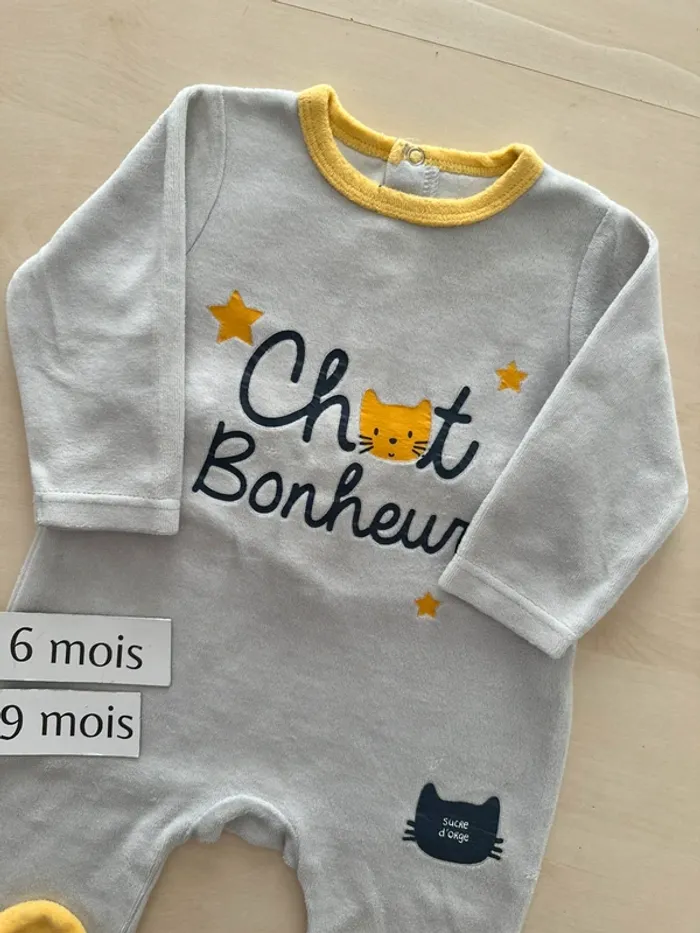 Pyjama sucre d’orge petit 9 mois - photo numéro 2