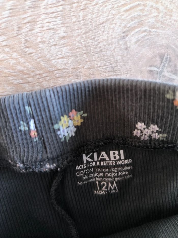 Lot de 2 leggings côtelés Kiabi 12 mois 74 cm - photo numéro 3