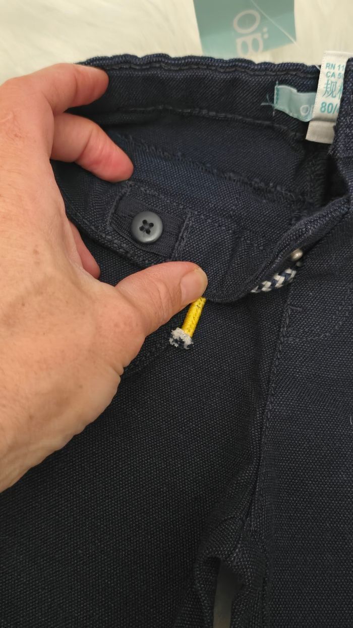 NEUF (non porté) 🏷💙😍😀👌sublime pantalon transformable en bermuda 18 mois garçon 💙😍🤩🏷 - photo numéro 5