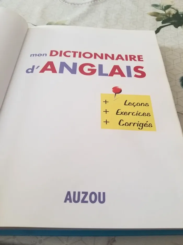 Dictionnaire Anglais - photo numéro 6