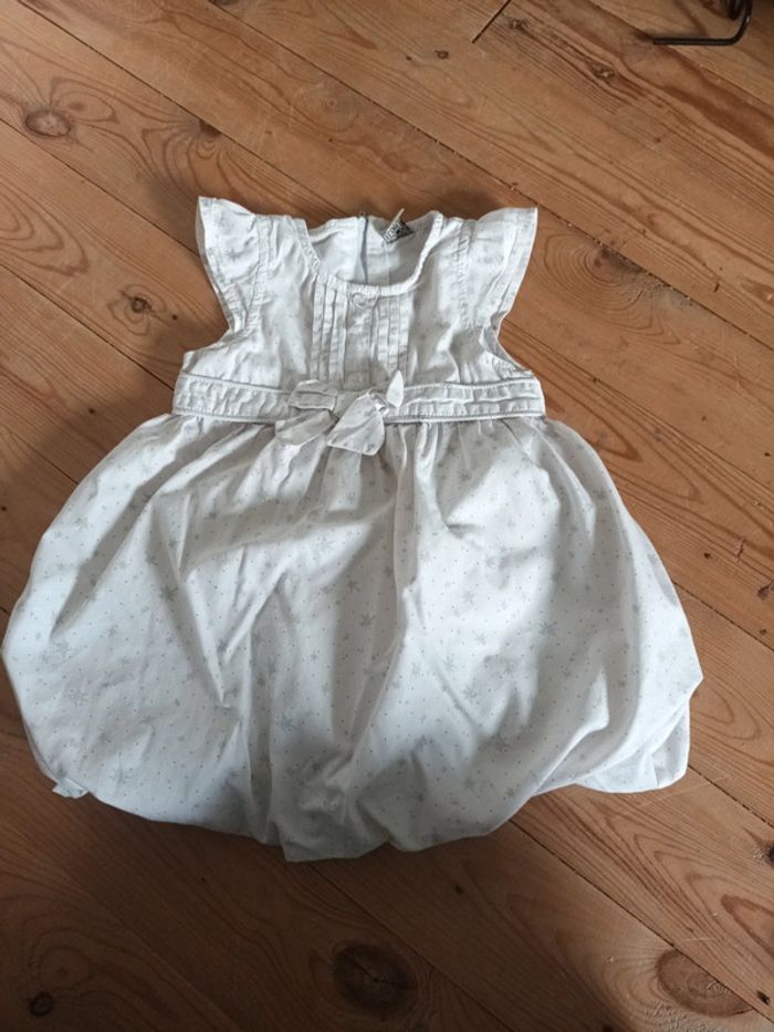 Robe bouffante motif étoile et pois rose - photo numéro 2