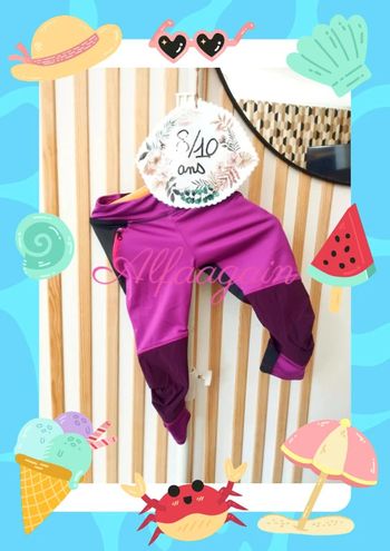 Bermuda violet decathlon escalade 8/10ans