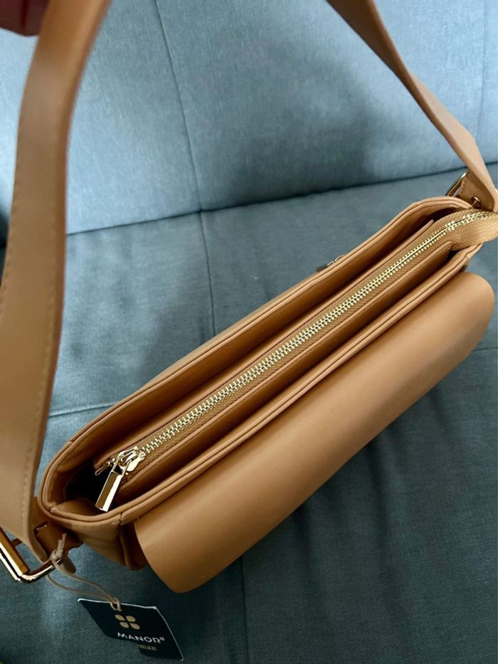Sac Manor main et bandoulière camel neuf - photo numéro 2