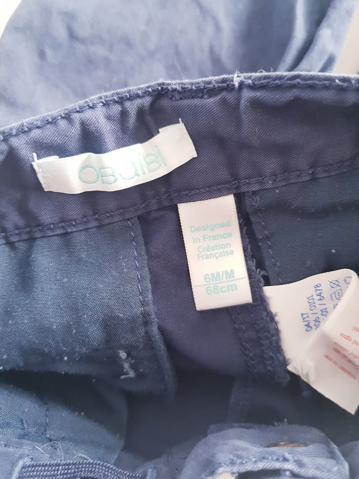 Obaïbi - Pantalon effet jean (6 mois) - photo numéro 5