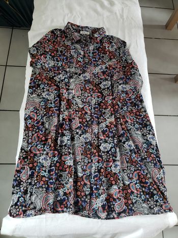 Robe manches 3/4 à motifs