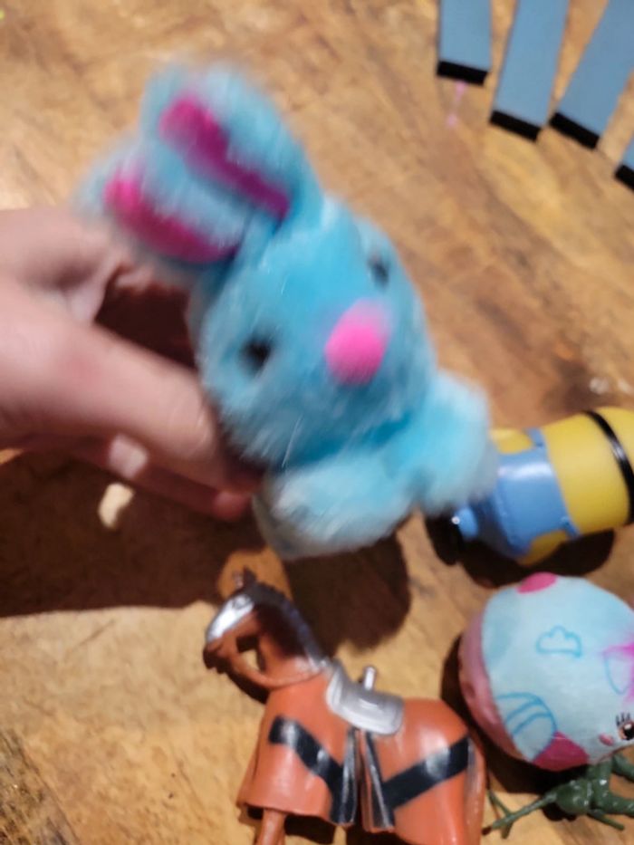 Gros lot Jouet toupie personnage mignon peluche mini lapin - photo numéro 10