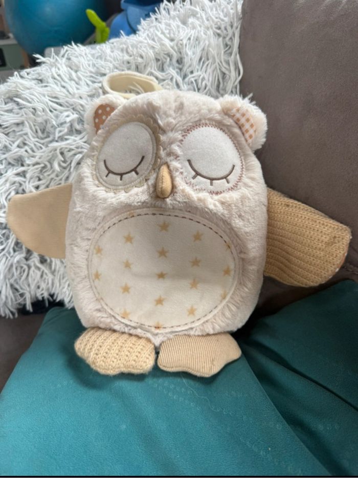 Peluche musicale bruit blanc smart sensor hibou