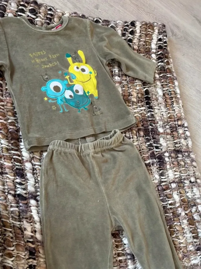 Pyjamas bébé 2 pièces 12 mois mixte