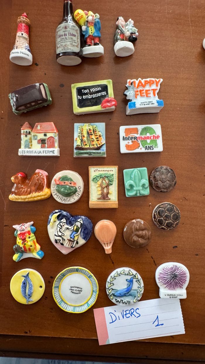 Collection fèves divers