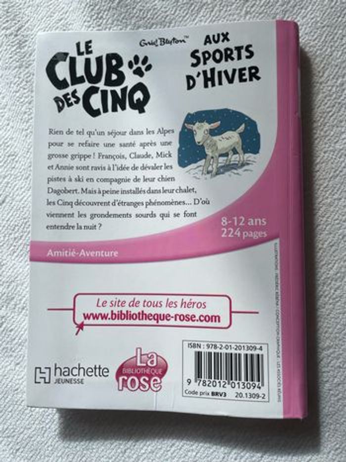 Livre « le club des cinq aux sport d’hiver » - photo numéro 2