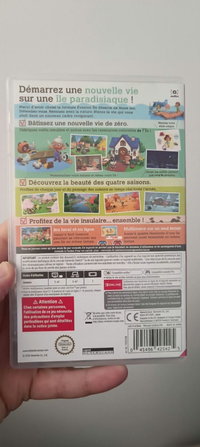 Jeu Switch Animal Crossing New Horizons - photo numéro 3