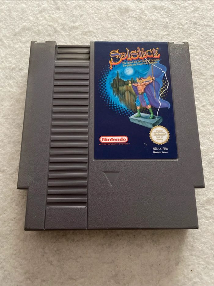 Solstice Jeu Nintendo NES FAH excellent état