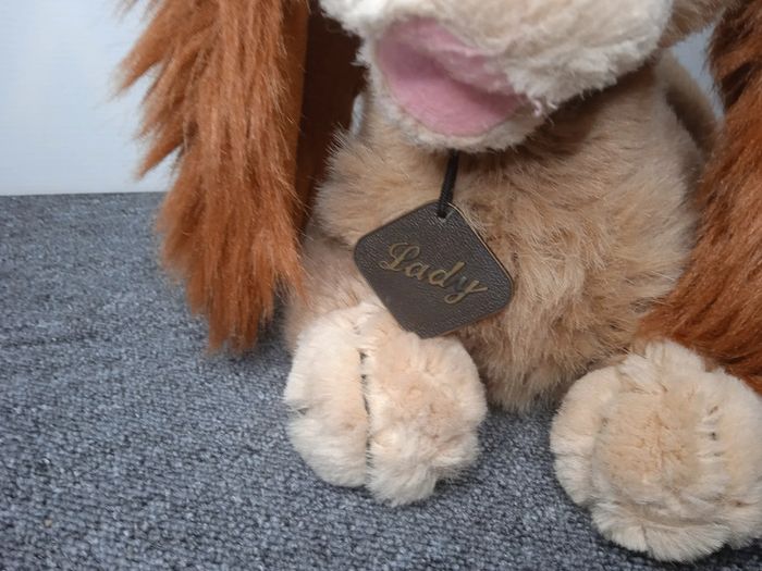 peluche vintage '' lady '' la belle et le clochard ''disney - photo numéro 4