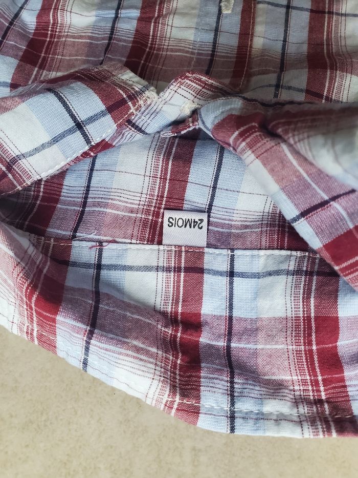 Chemise à carreaux 24 mois - photo numéro 2