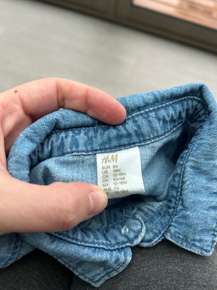 Chemise manches longues 18 mois H&M - photo numéro 2