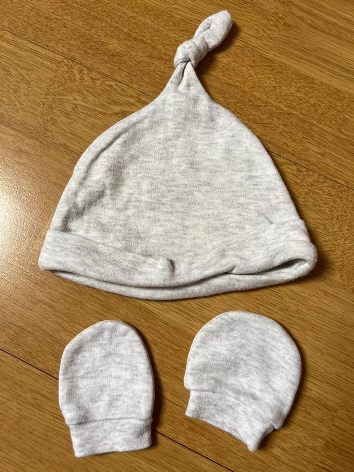 Bonnet / gant naissance - photo numéro 3