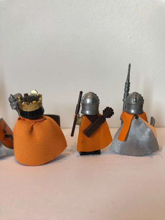 Figurine type lego Roi Stannis Barathéon et 4 soldats game of thrones - photo numéro 8