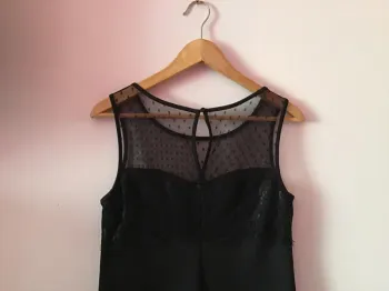 Robe de soirée noir avec dentelle