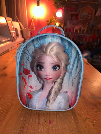 Sac à main / Pochette enfant  La reine des neiges Disney Fermeture à glissière  Visuel relief Elsa
