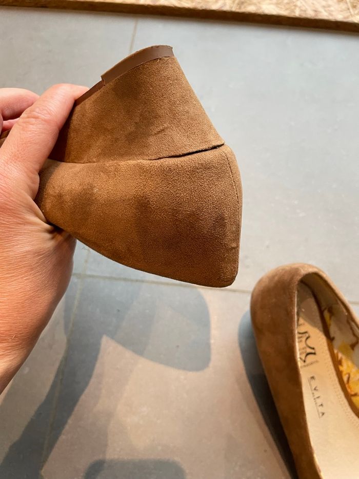 Chaussures hiver chic talons compensés suédine - photo numéro 7