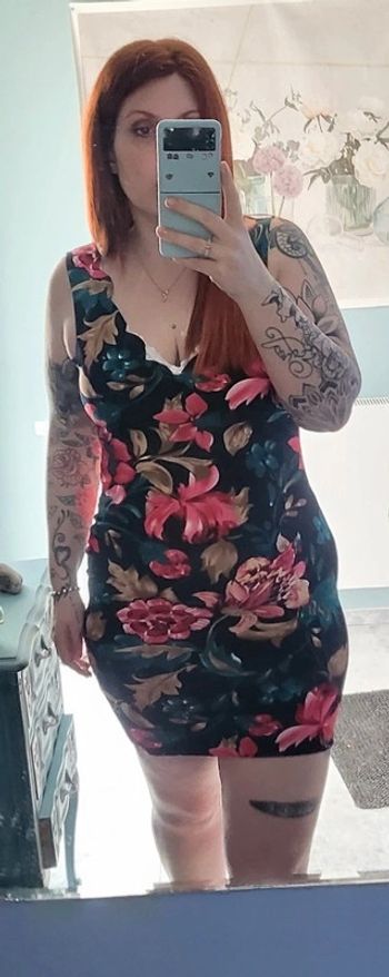 Robe courte fleurie
