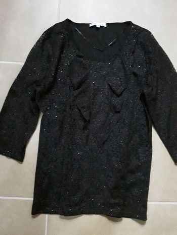 Tunique habillée noire en 44 SCOTTAGE TBE