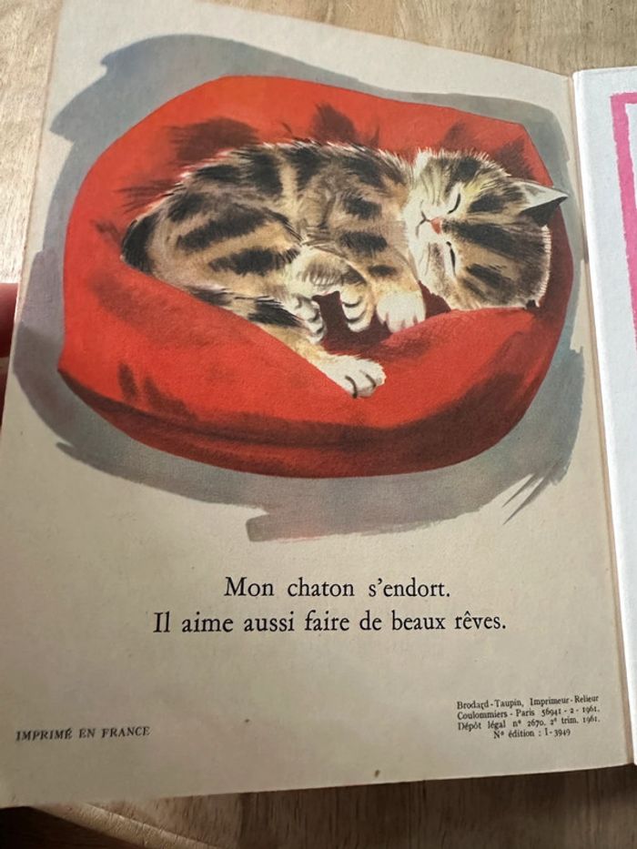 Livre ancien les albums roses cartonné Mon chaton petit chat R. Simon - photo numéro 11