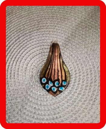 Sublime et Grand Pendentif en Verre Neuf