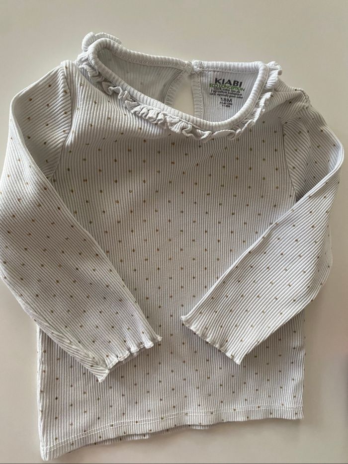 2 Tee shirt rose et blanc 18 mois - photo numéro 4