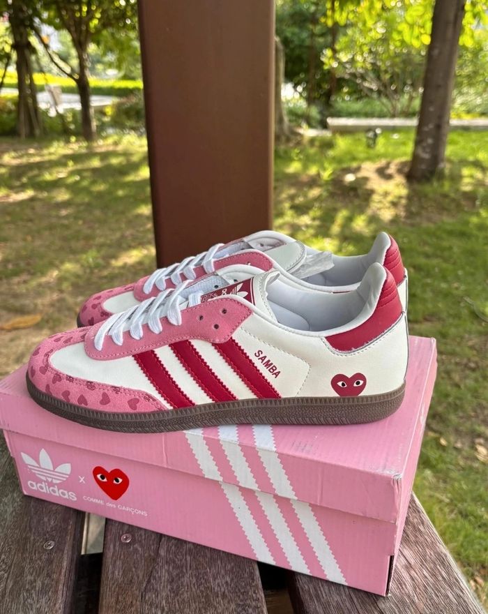 Adidas Samba X Comme Des Garçons Rose Taille 40