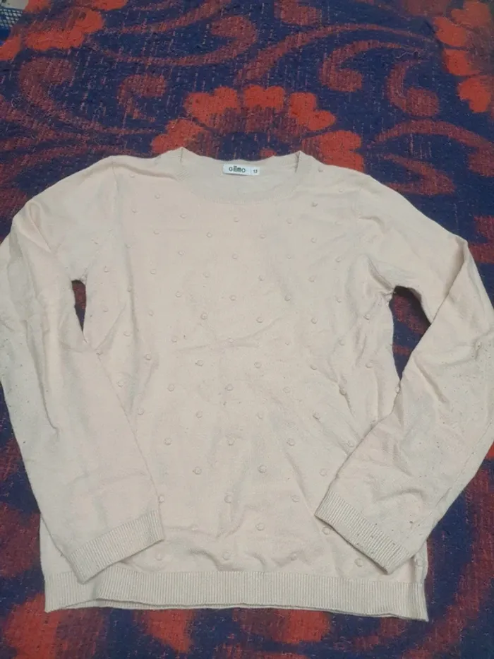 Pull gémo 12 ans rose clair - photo numéro 2