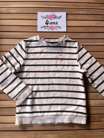 Sweat marinière kiabi 4 ans
