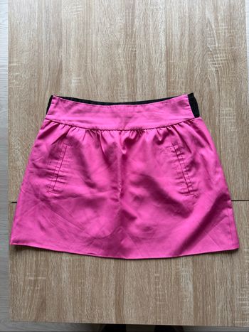 Jupe fuchsia noir Zara trafaluc taille 38 M