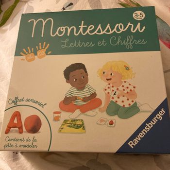 Jeu montessori lettres et chiffres