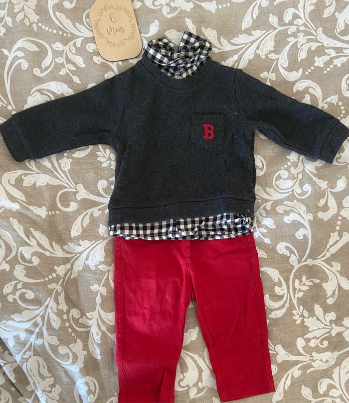 Ensemble pantalon & chemise pull