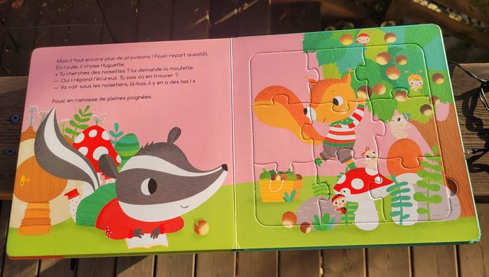 Livre 5 puzzles 🐿 Pouic fait ses provisions 🐿 - photo numéro 6