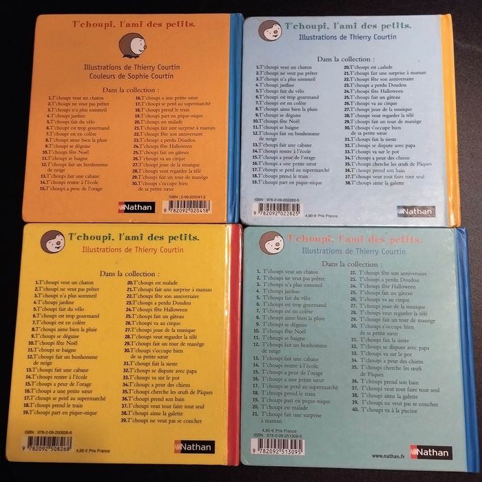 Lot de 4 Livres enfant Nathan T'choupi - photo numéro 2