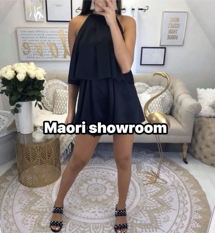 Combinaison short neuve 38 effet satin - photo numéro 2