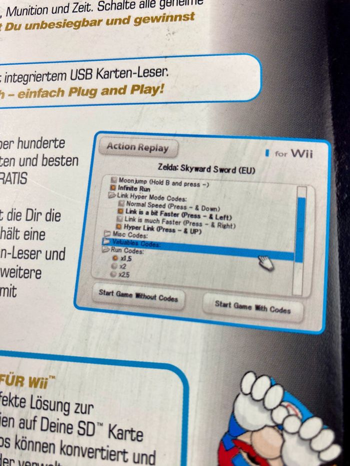 AR Action Replay Wii - codes triches Zelda, Mario, COD .. NЕUF sous blister - photo numéro 4
