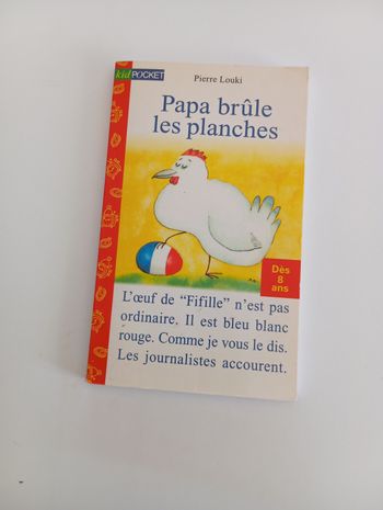 Livre papa brûle les planches
