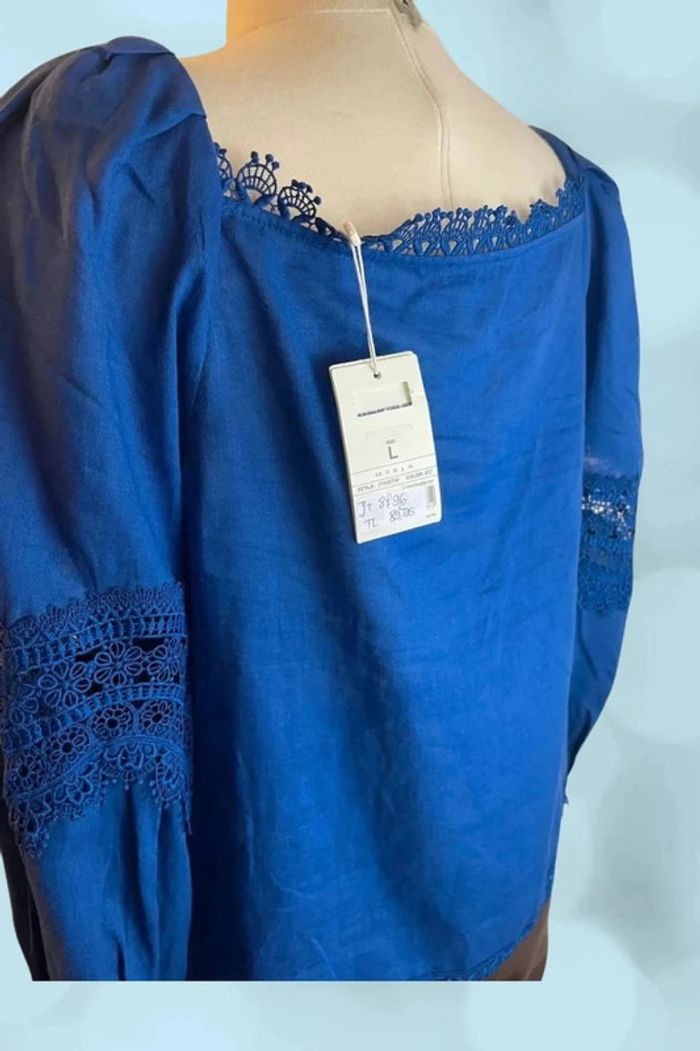 Blouse bleu électrique remise 60% - photo numéro 4